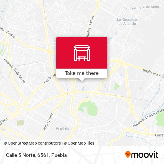 Mapa de Calle 5 Norte, 6561