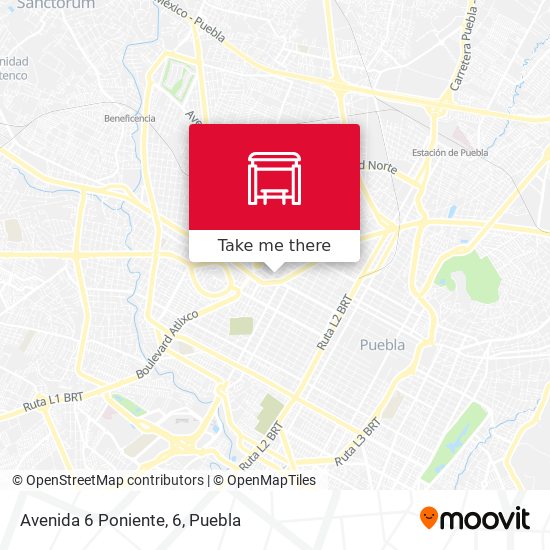 Mapa de Avenida 6 Poniente, 6