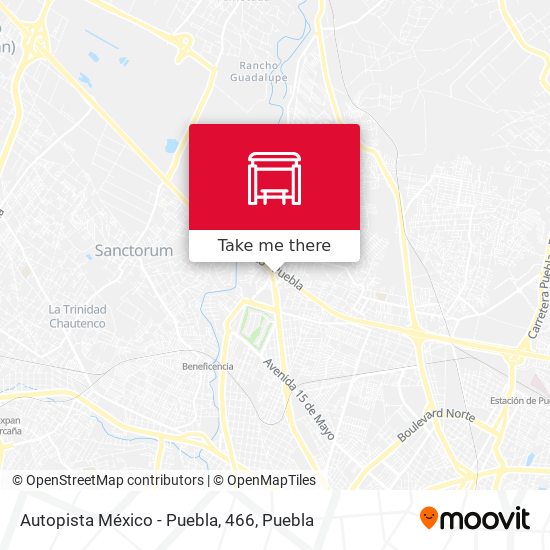 Mapa de Autopista México - Puebla, 466