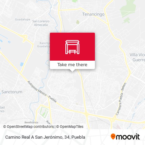 Camino Real A San Jerónimo, 34 map