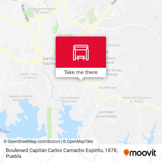 Boulevard Capitán Carlos Camacho Espíritu, 1878 map