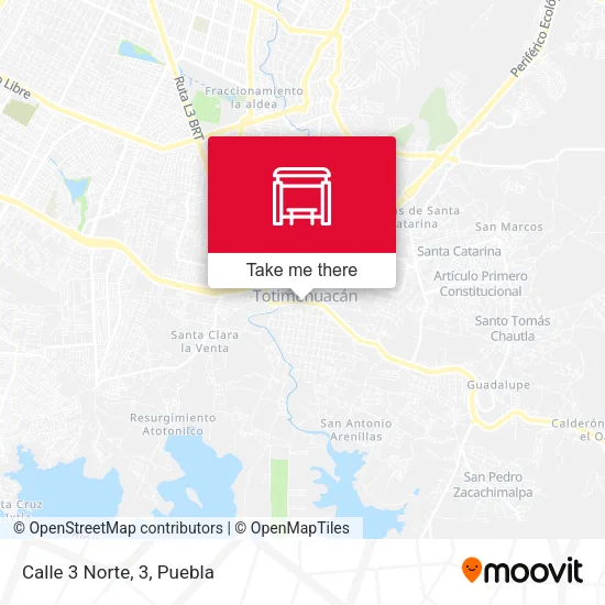 Calle 3 Norte, 3 map