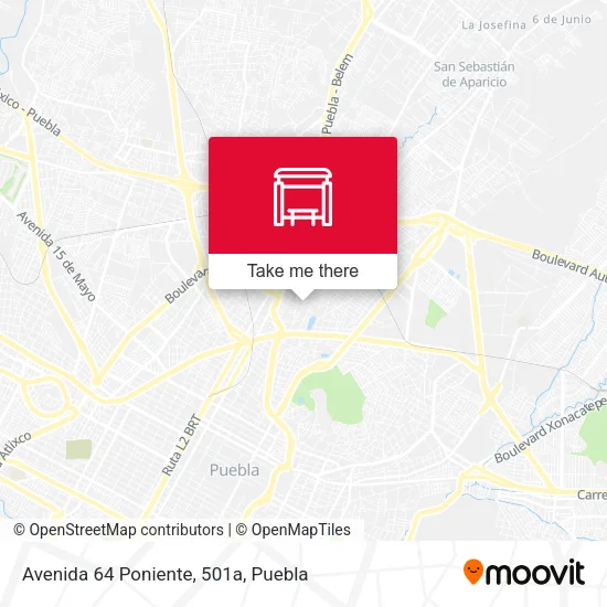 Avenida 64 Poniente, 501a map