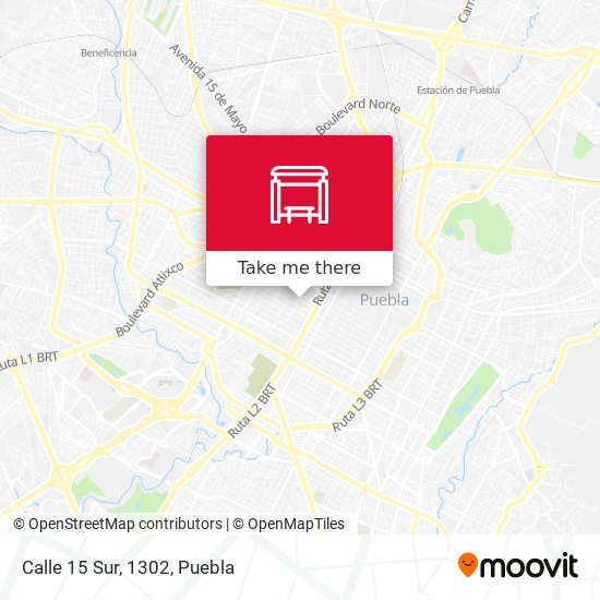 Mapa de Calle 15 Sur, 1302