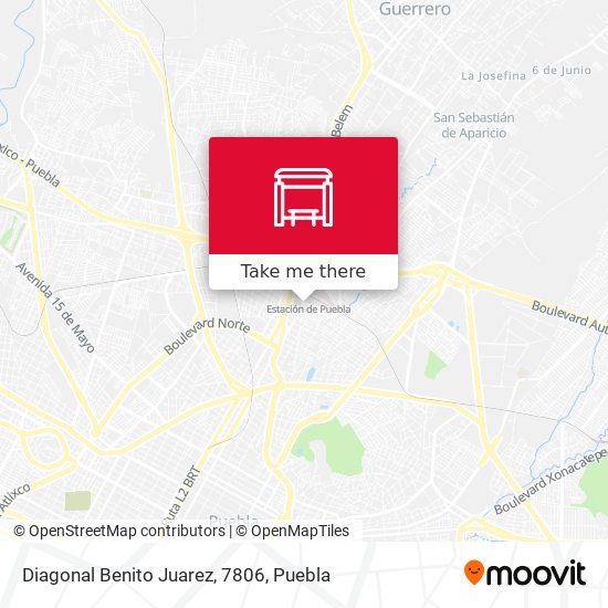 Mapa de Diagonal Benito Juarez, 7806