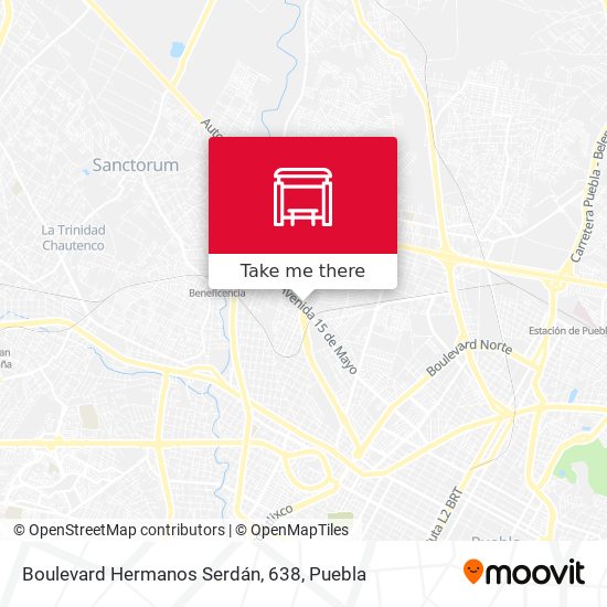 Mapa de Boulevard Hermanos Serdán, 638