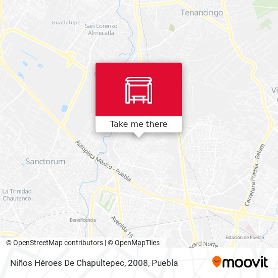 Niños Héroes De Chapultepec, 2008 map