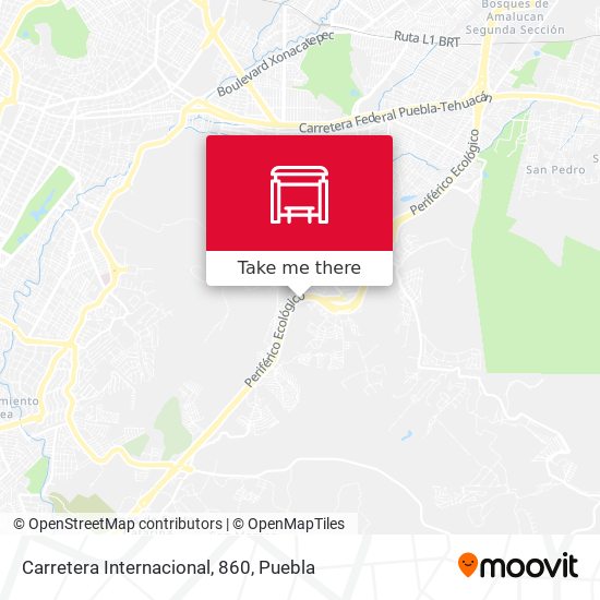 Carretera Internacional, 860 map