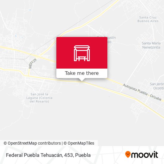 Federal Puebla Tehuacán, 453 map