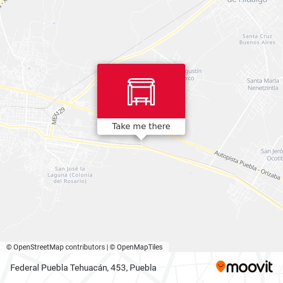 Federal Puebla Tehuacán, 453 map