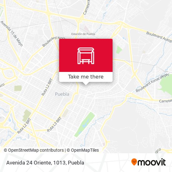 Mapa de Avenida 24 Oriente, 1013