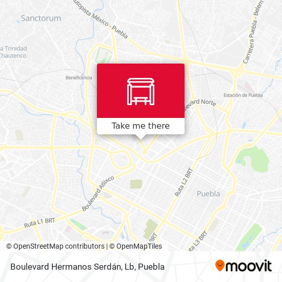 Mapa de Boulevard Hermanos Serdán, Lb