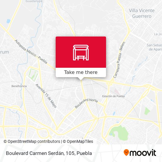 Boulevard Carmen Serdán, 105 map