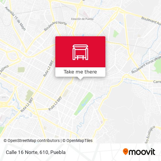 Mapa de Calle 16 Norte, 610