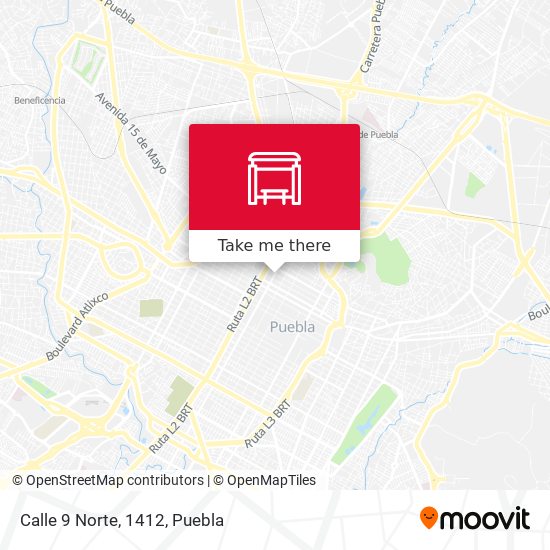 Calle 9 Norte, 1412 map