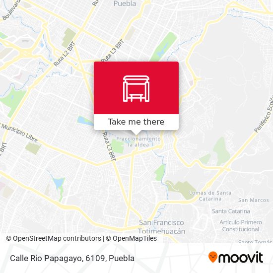 Calle Rio Papagayo, 6109 map
