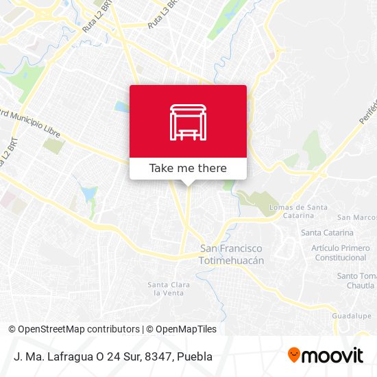 J. Ma. Lafragua O 24 Sur, 8347 map