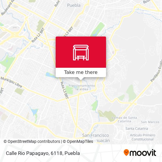 Mapa de Calle Rio Papagayo, 6118