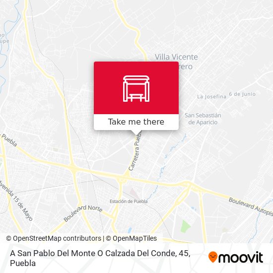 A San Pablo Del Monte O Calzada Del Conde, 45 map