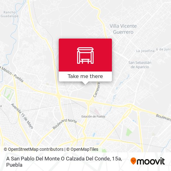 A San Pablo Del Monte O Calzada Del Conde, 15a map