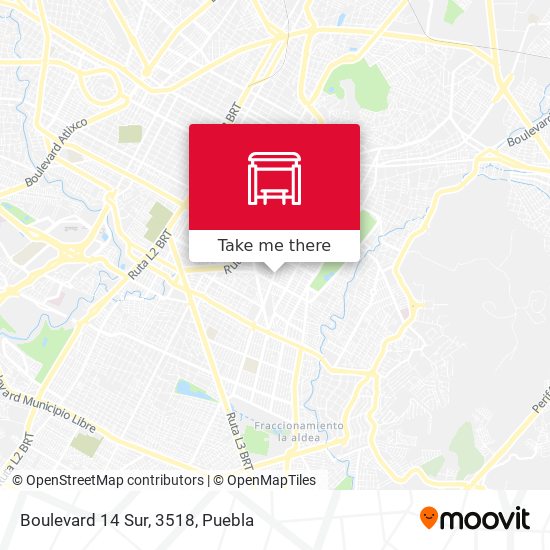 Mapa de Boulevard 14 Sur, 3518