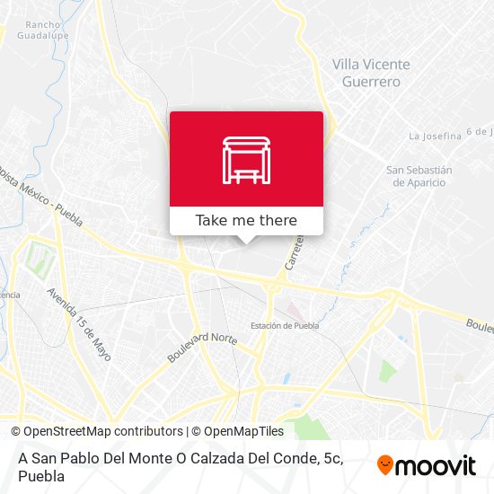 A San Pablo Del Monte O Calzada Del Conde, 5c map