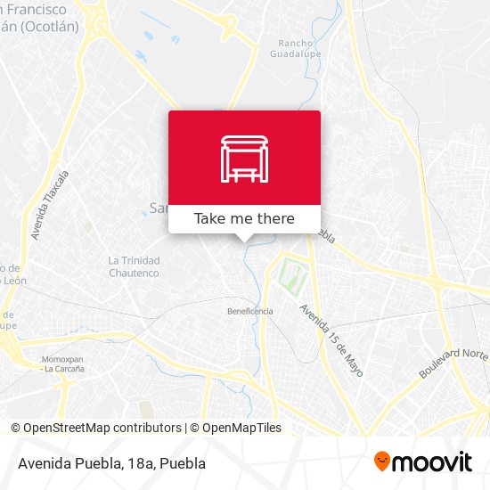Mapa de Avenida Puebla, 18a