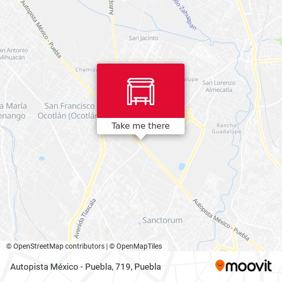 Mapa de Autopista México - Puebla, 719