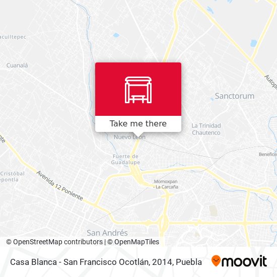 Casa Blanca - San Francisco Ocotlán, 2014 map
