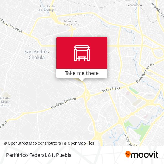 Mapa de Periférico Federal, 81