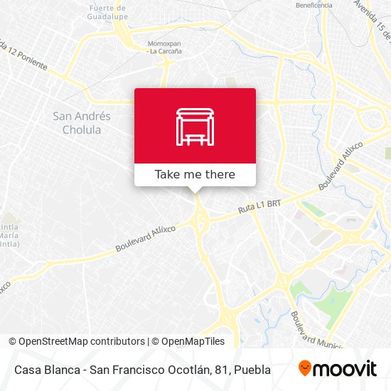 Casa Blanca - San Francisco Ocotlán, 81 map