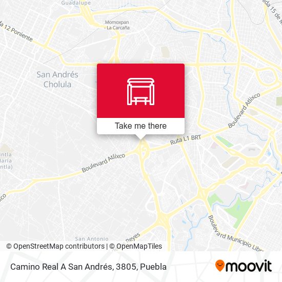 Camino Real A San Andrés, 3805 map