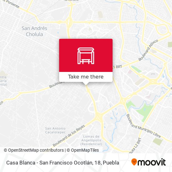 Casa Blanca - San Francisco Ocotlán, 18 map