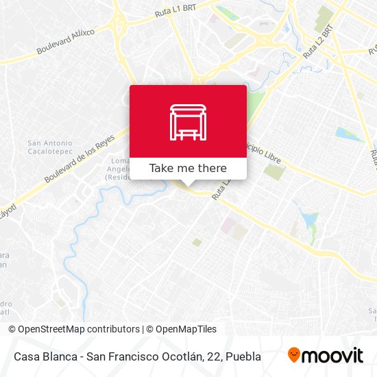 Casa Blanca - San Francisco Ocotlán, 22 map