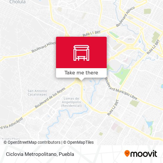 Mapa de Ciclovia Metropolitano