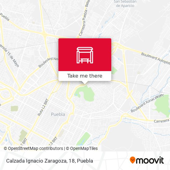 Calzada Ignacio Zaragoza, 18 map