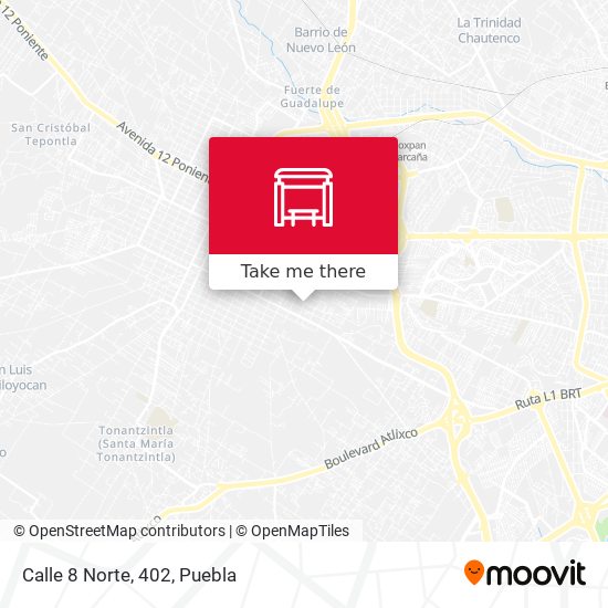 Calle 8 Norte, 402 map