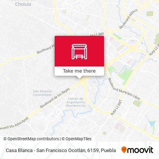 Casa Blanca - San Francisco Ocotlán, 6159 map
