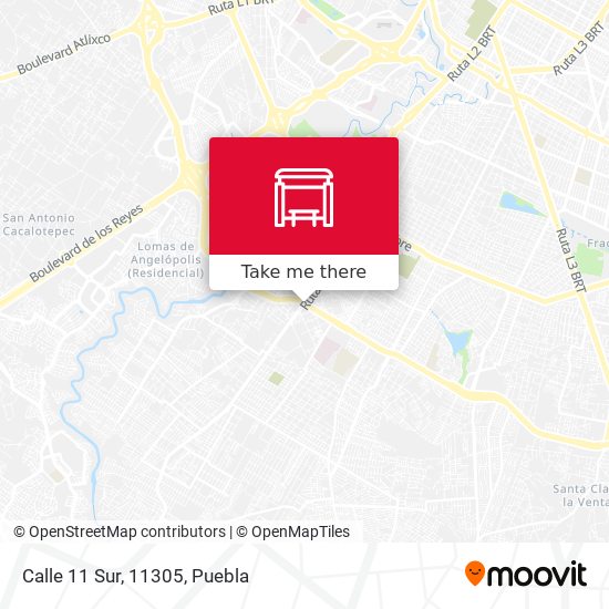 Mapa de Calle 11 Sur, 11305