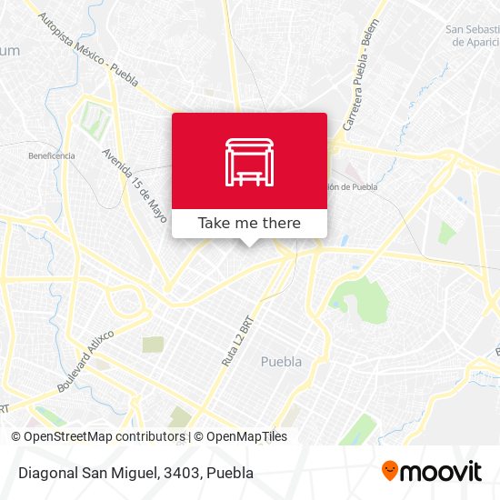 Diagonal San Miguel, 3403 map