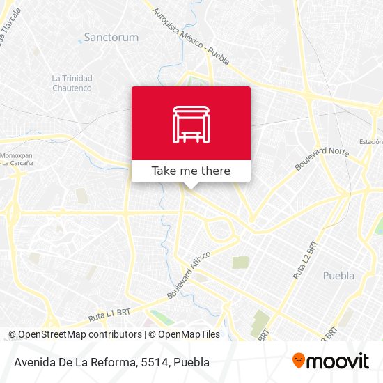 Mapa de Avenida De La Reforma, 5514