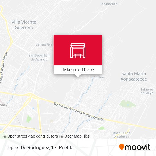 Mapa de Tepexi De Rodríguez, 17