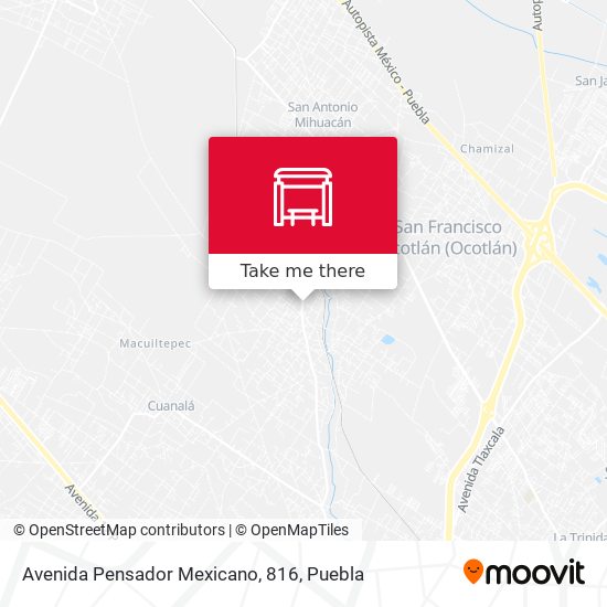 Avenida Pensador Mexicano, 816 map