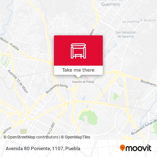 Avenida 80 Poniente, 1107 map