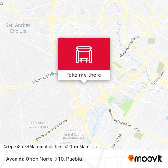 Mapa de Avenida Orion Norte, 710