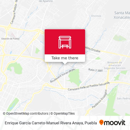 Enrique García Carreto-Manuel Rivera Anaya map