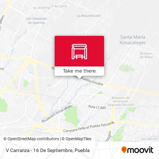 Mapa de V Carranza - 16 De Septiembre