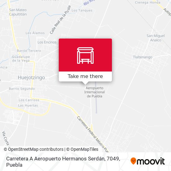 Carretera A Aeropuerto Hermanos Serdán, 7049 map