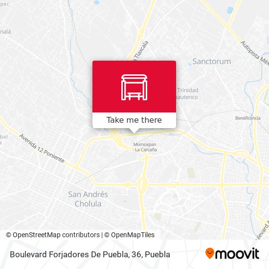 Boulevard Forjadores De Puebla, 36 map