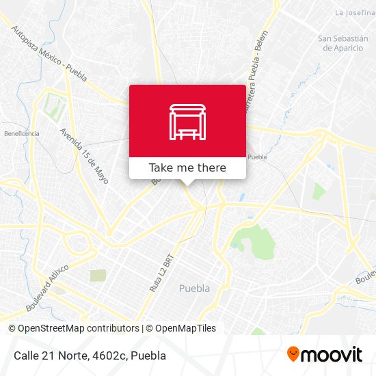 Mapa de Calle 21 Norte, 4602c